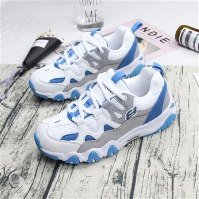 2018 Women's Vulcanize Shoes Lady Casual White Shoes Women Sneaker Black Leisure Thick Soled Shoes Flats Cross-tied Lace Up Soft