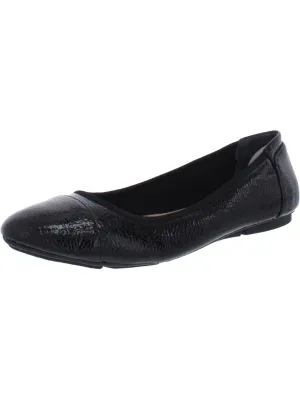 ALFANI Womens Black Padded Breathable Tavii Round Toe Slip On Ballet Flats M
