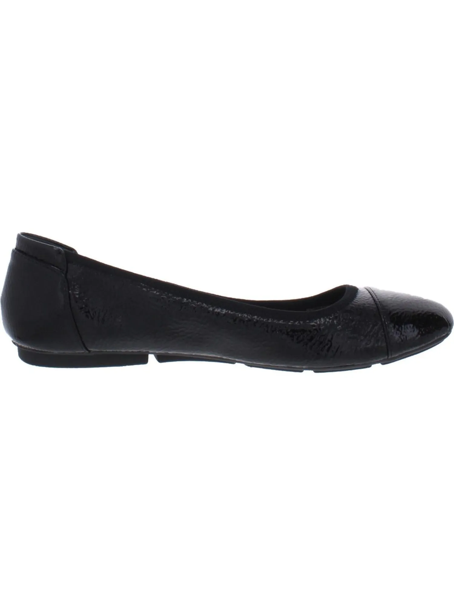 ALFANI Womens Black Padded Breathable Tavii Round Toe Slip On Ballet Flats M
