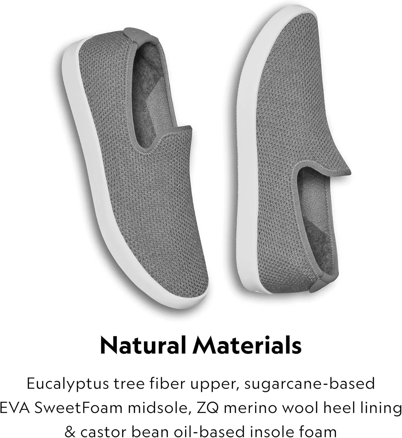 Allbirds Mens Tree Loungers Everyday Slip-On Sneakers, Machine Washable Shoe Made with Natural Materials