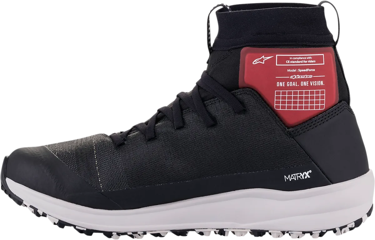 ALPINESTARS Speedforce Shoes - Black/White/Red - US 13 2654321-123-13
