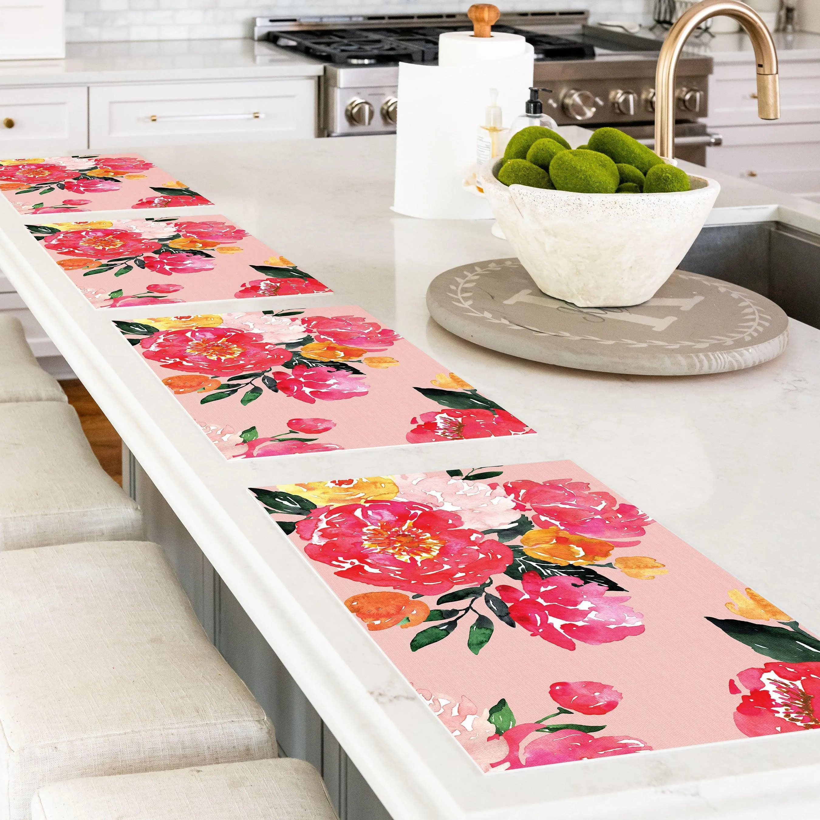 Anna Placemat | Pink - Premium Vinyl Mat