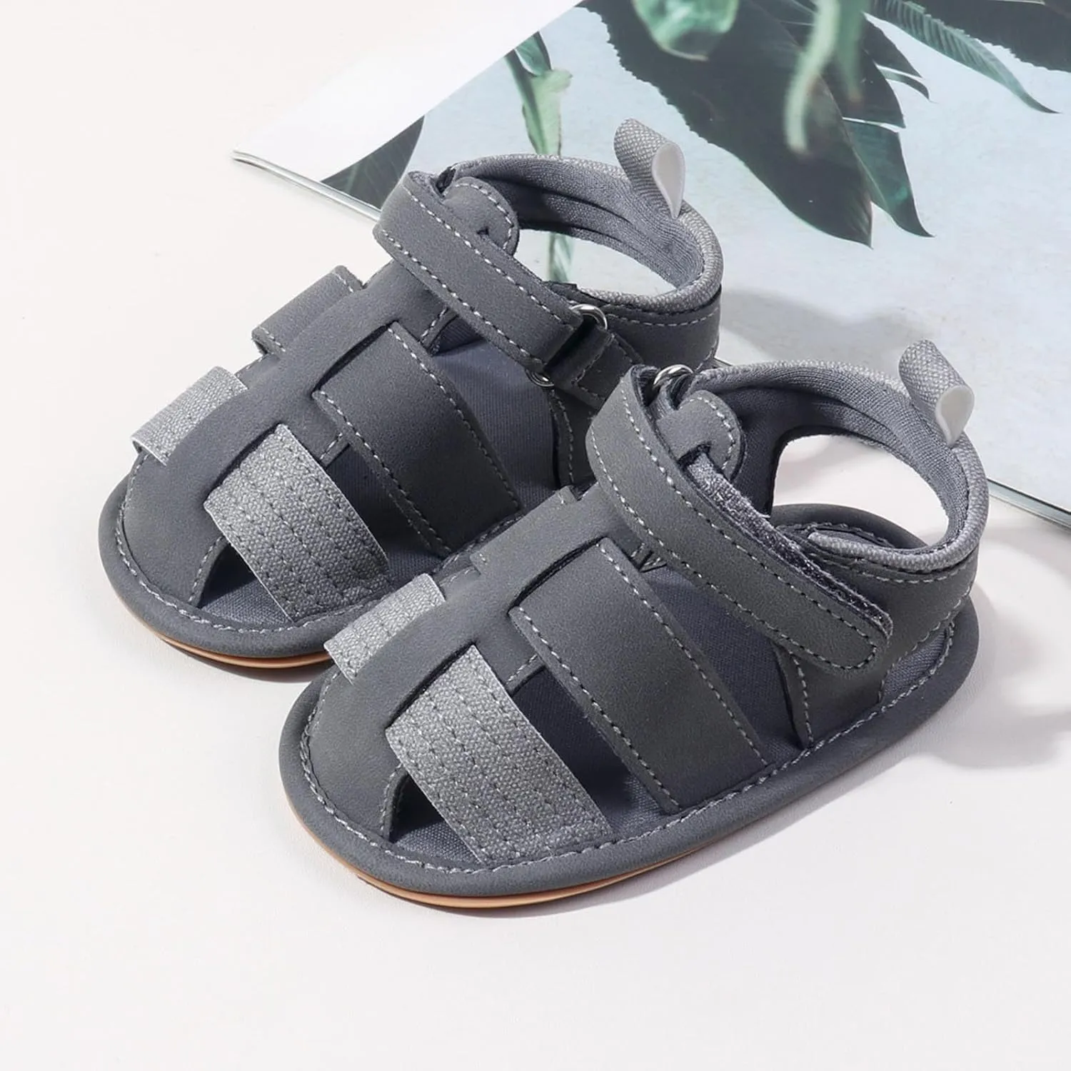 Baby Sandals Breathable Non Slip Rubber Sole Shoes for Toddlers 12 Month Boy Sandals