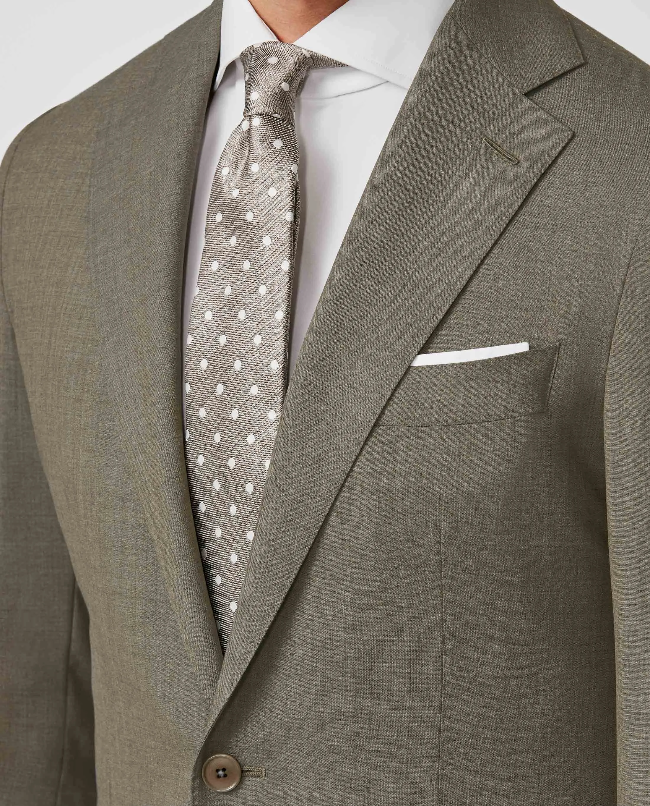 Barberis Canonico Taupe S110 Doppio Ritorto Tropical Merino Wool