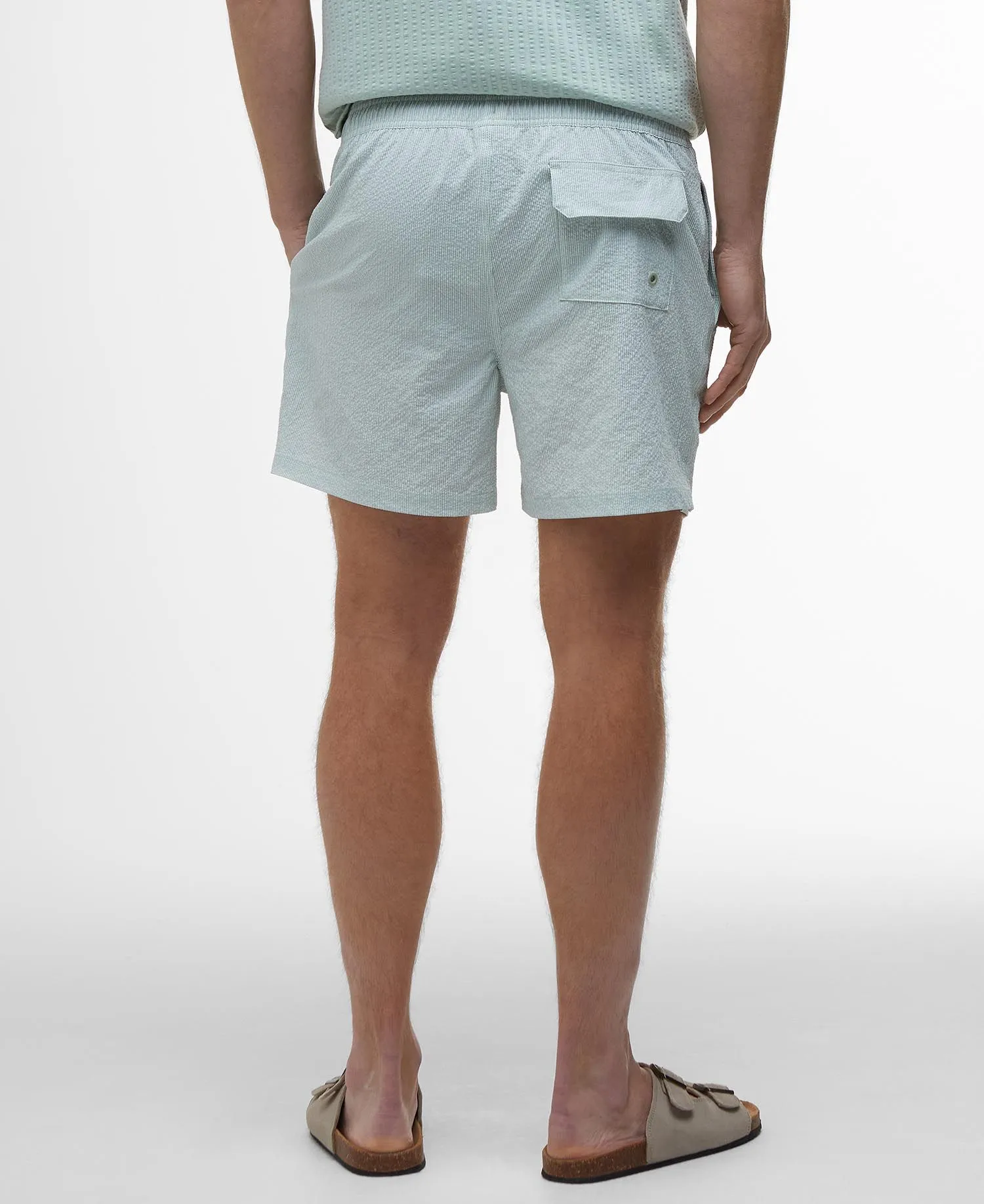Barbour Mens Somerset swimshorts - Stone or green
