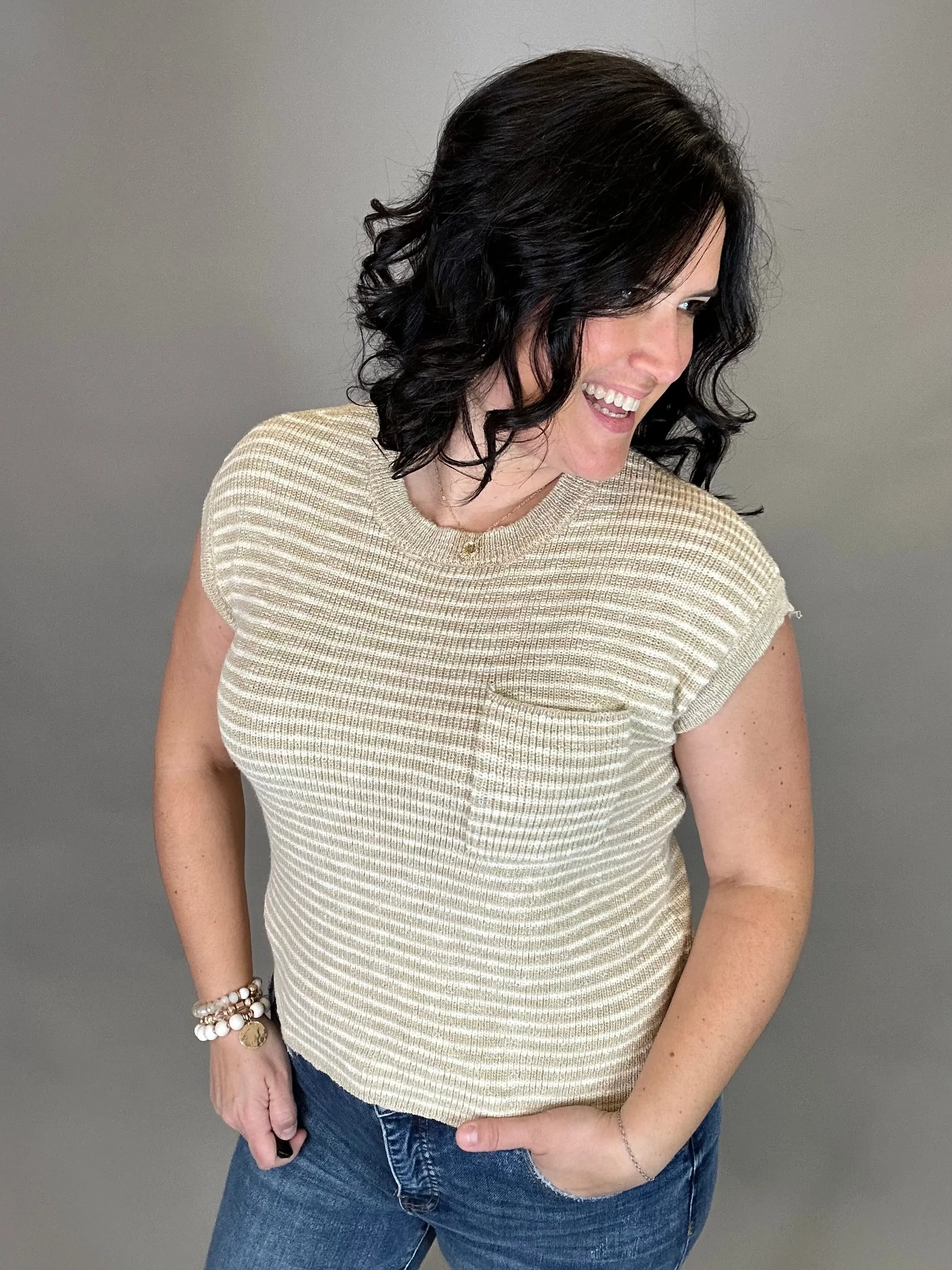 Beige Ivory Andie Top