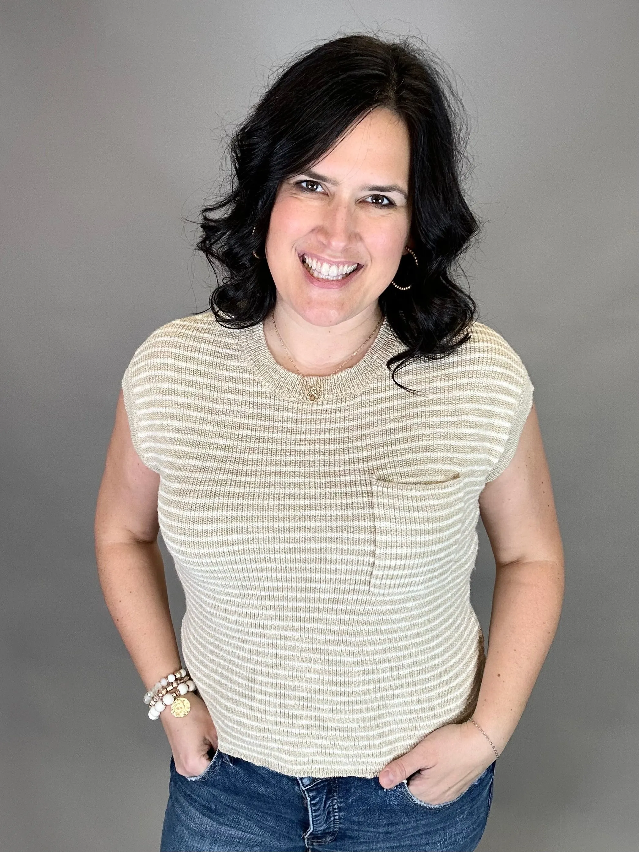 Beige Ivory Andie Top
