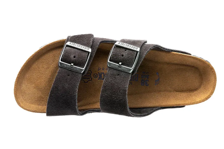 Birkenstock Arizona Velvet Grey Suede Women's