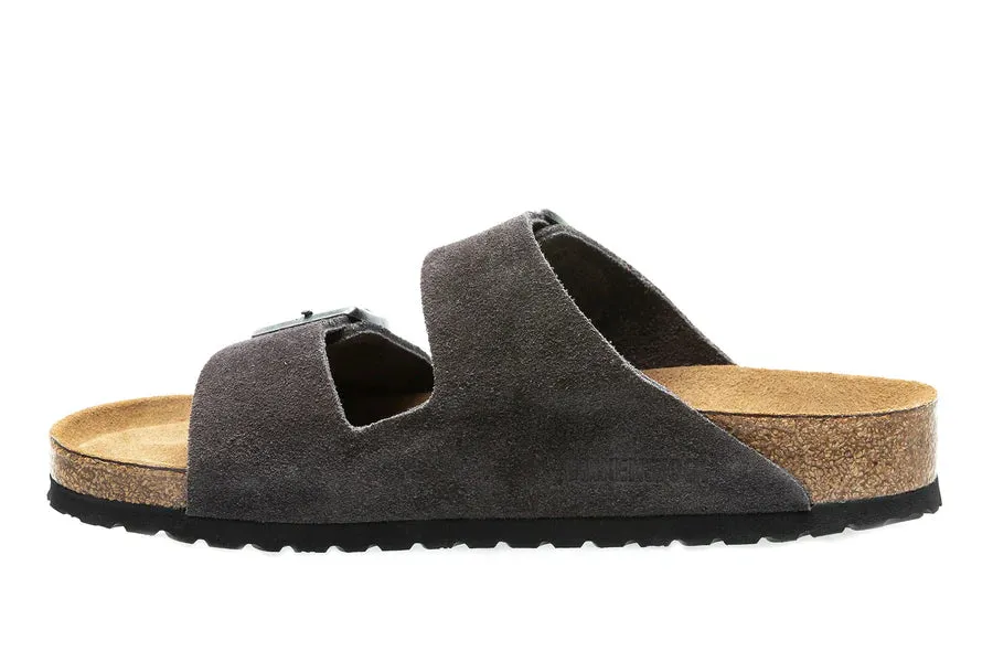 Birkenstock Arizona Velvet Grey Suede Women's