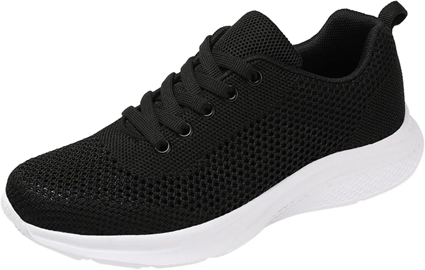 Black High Top Sneakers for Women Comfortable Women's Non Slip Work Shoes Wide Width Black Sneakers for Women Black Casual Sneakers for Women 2023 Zapatos Cerrados De Vestir OrtopDicos para Mujer
