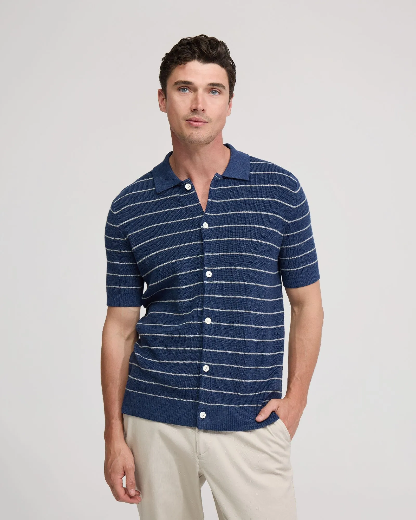 Carlos Stripe Knitted Shirt