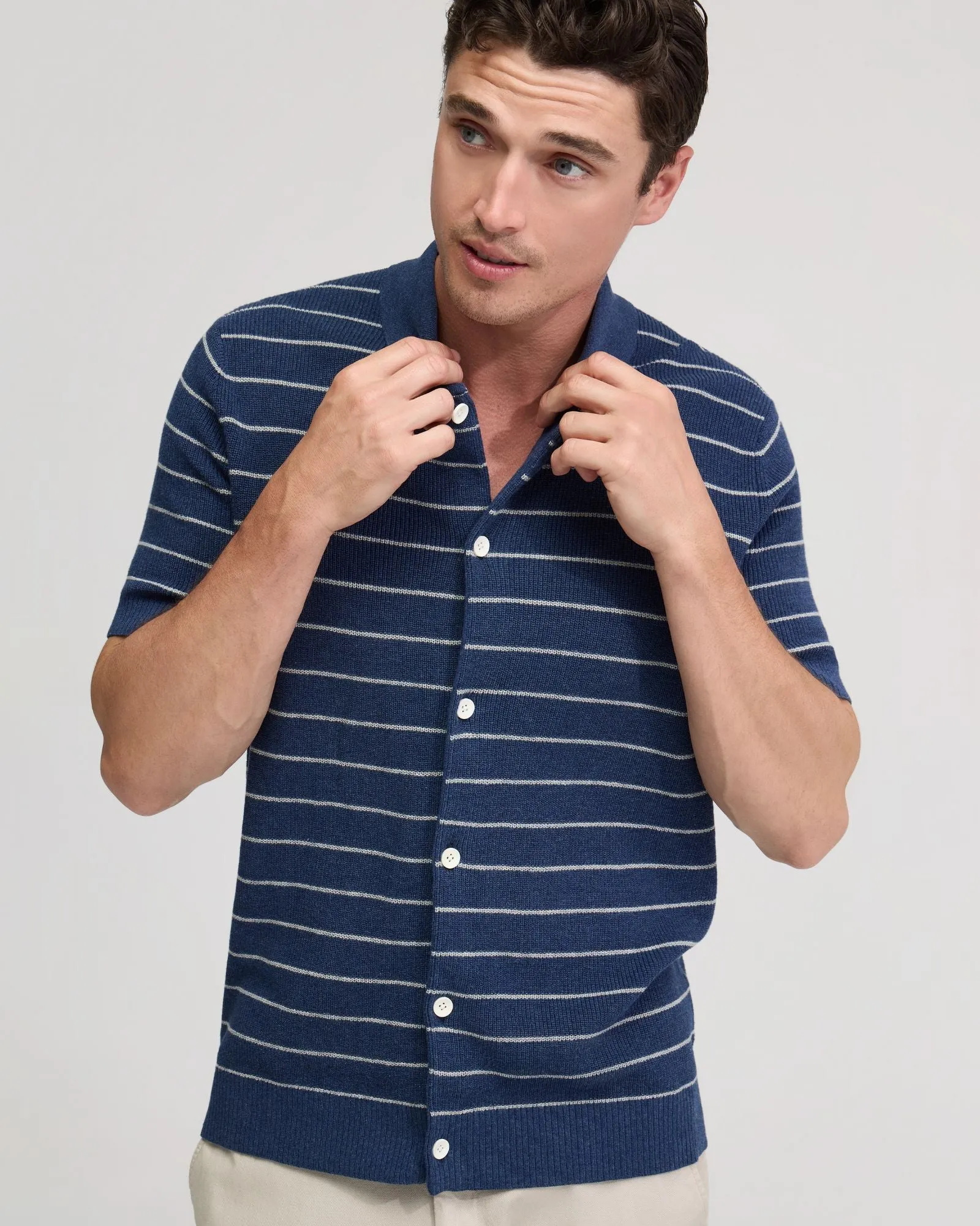 Carlos Stripe Knitted Shirt