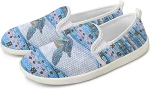 chaqlin Slip On Loafers for Men Women Wide Soft Toe Tennis Shoes Animal Print Fashion Hands Free Work Flat Clipper Mesh Athletic Sneaker