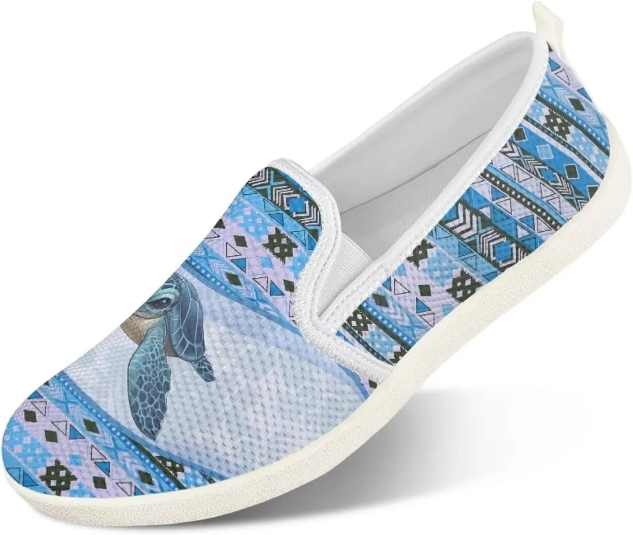 chaqlin Slip On Loafers for Men Women Wide Soft Toe Tennis Shoes Animal Print Fashion Hands Free Work Flat Clipper Mesh Athletic Sneaker