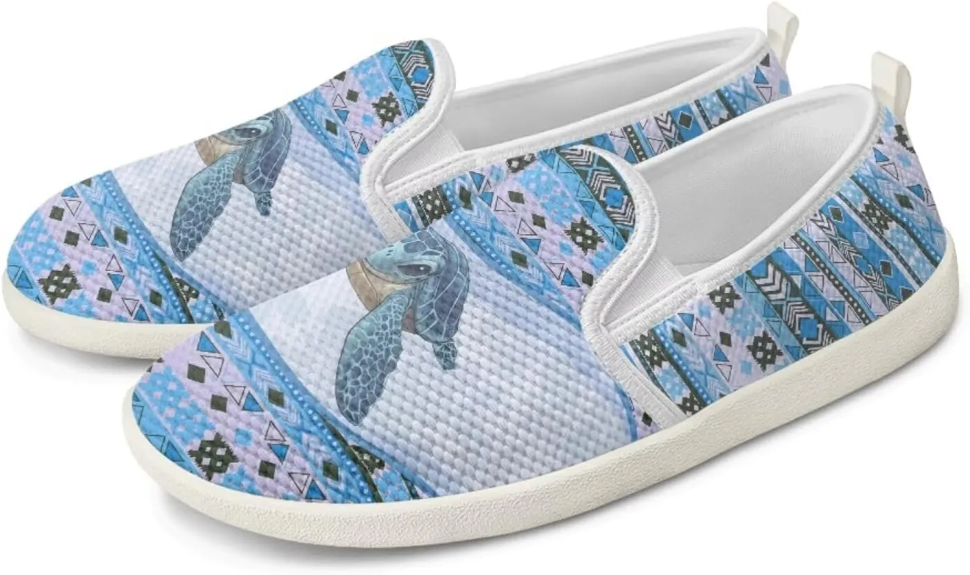 chaqlin Slip On Loafers for Men Women Wide Soft Toe Tennis Shoes Animal Print Fashion Hands Free Work Flat Clipper Mesh Athletic Sneaker