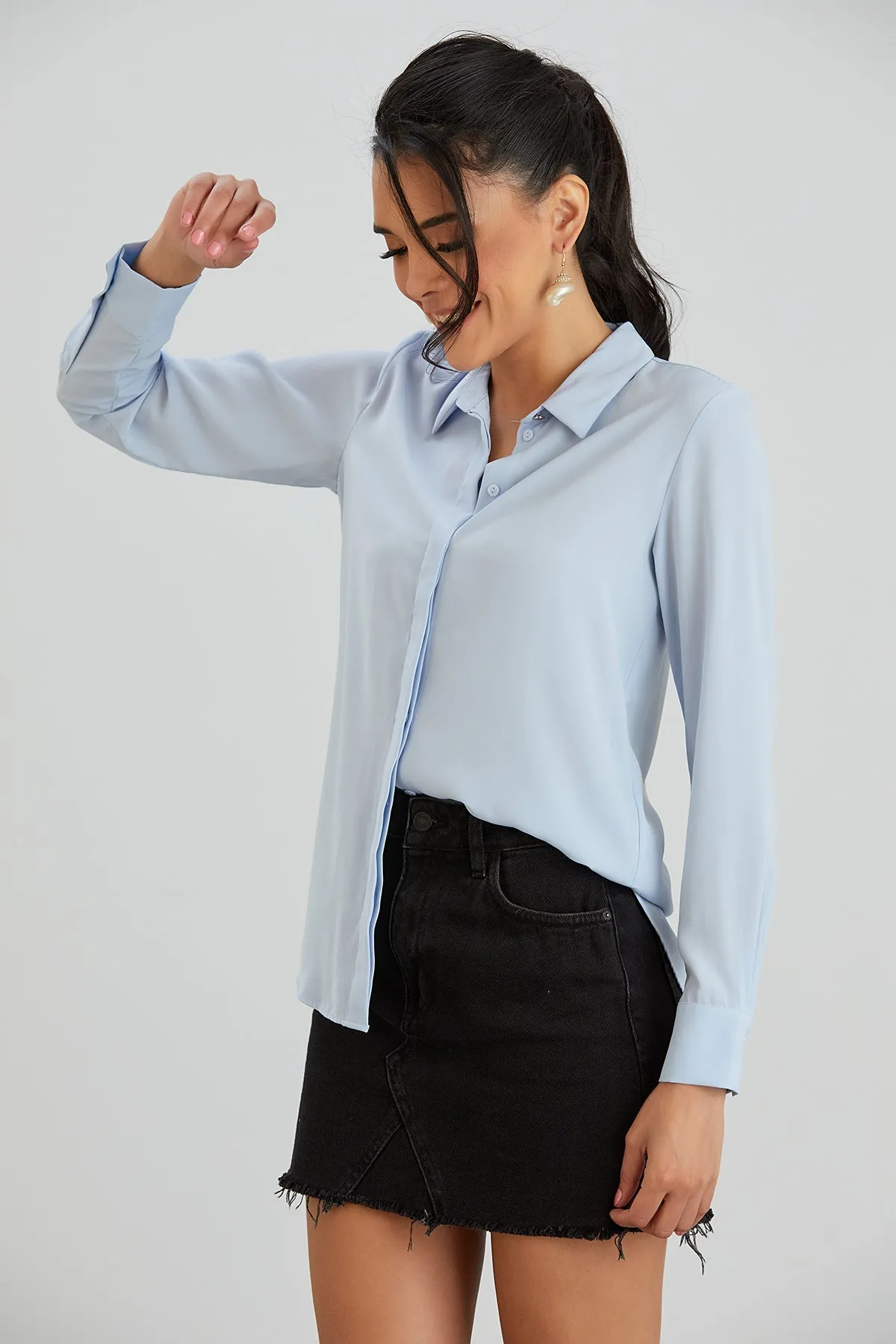 Classic Pastel Blue Shirt