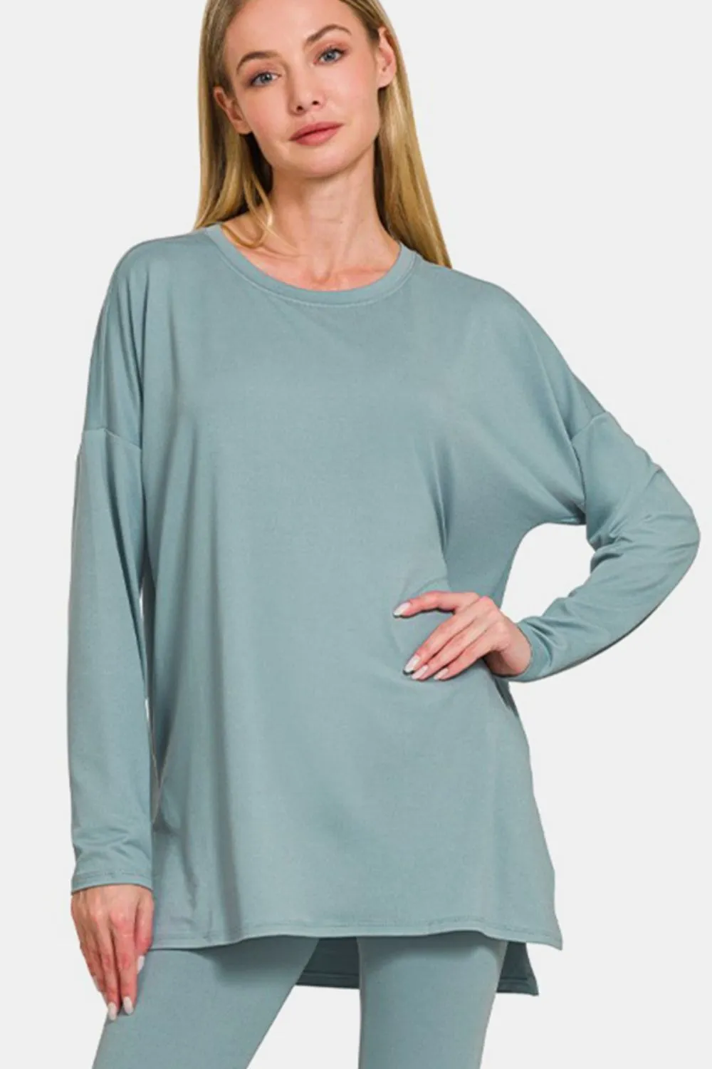 Comfy Basics - Brushed Microfiber Top and Leggings Set