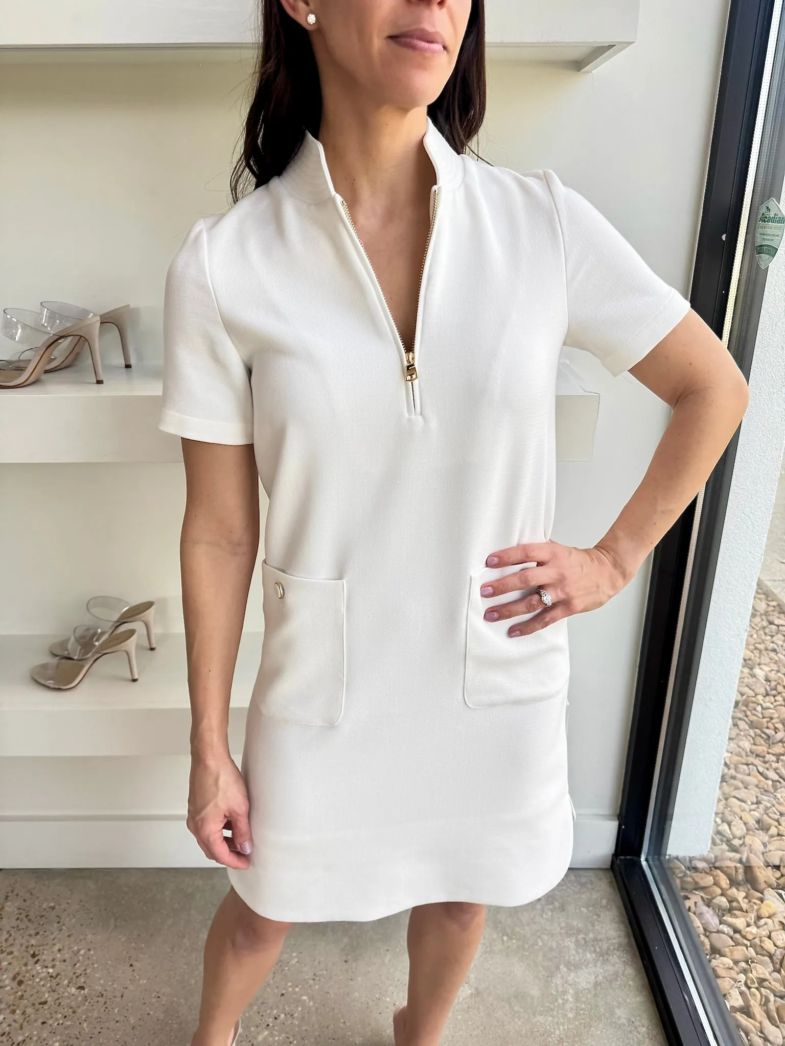Cream Evert Dress