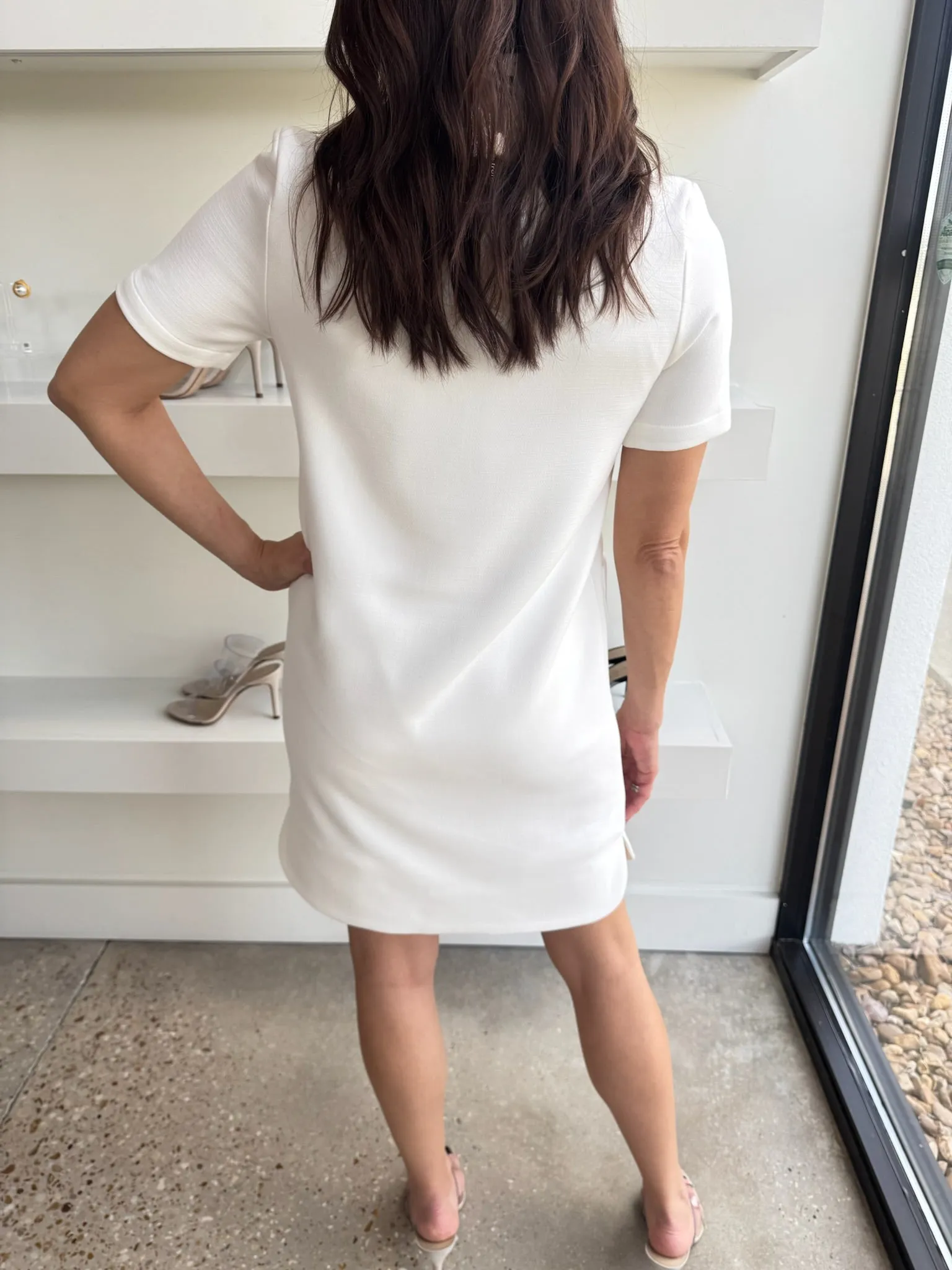 Cream Evert Dress