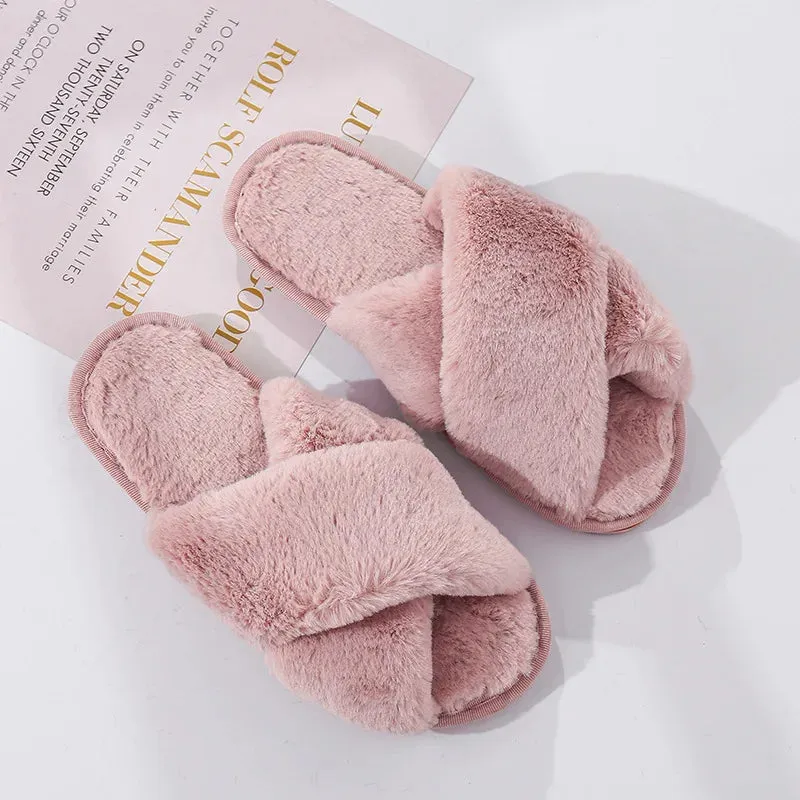Custom Fluffy Slippers | Custom Bride Slippers | Fluffy Bridesmaid Slippers | Bride Slipper | Personalized Gift for a Best friend | Fluffy Slippers