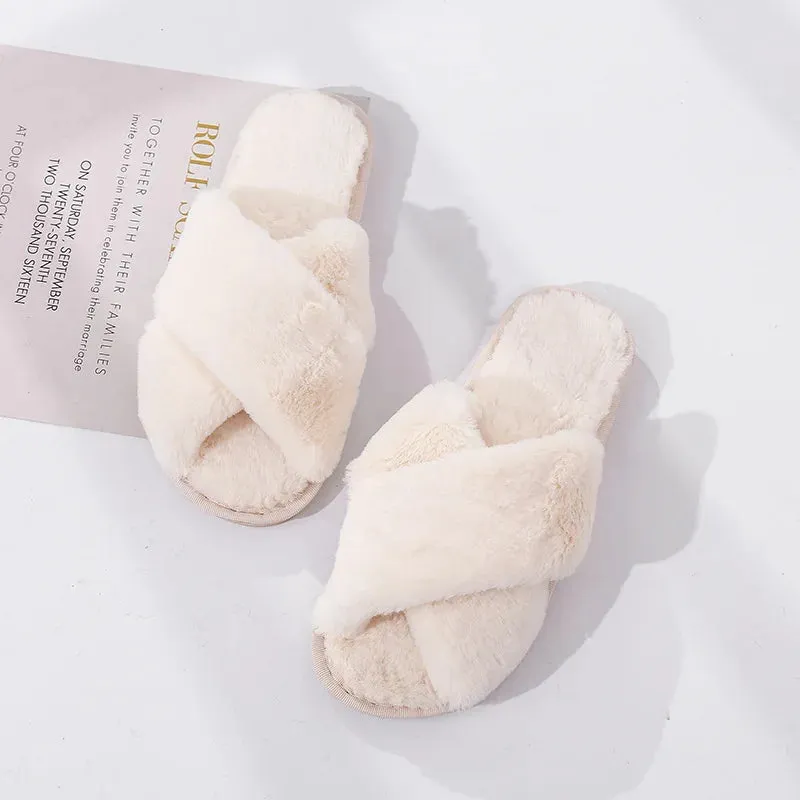 Custom Fluffy Slippers | Custom Bride Slippers | Fluffy Bridesmaid Slippers | Bride Slipper | Personalized Gift for a Best friend | Fluffy Slippers