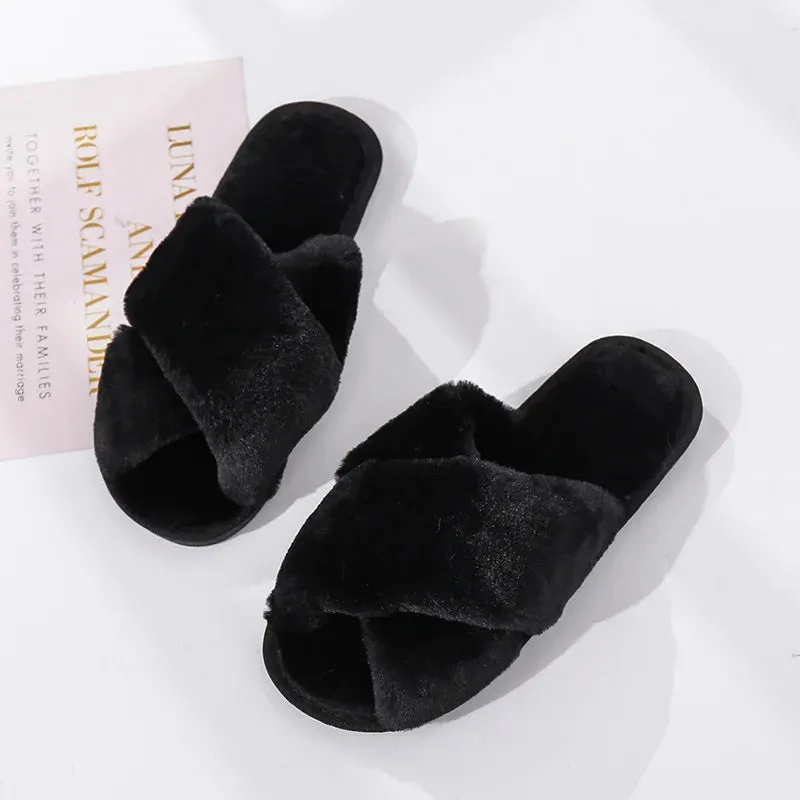 Custom Fluffy Slippers | Custom Bride Slippers | Fluffy Bridesmaid Slippers | Bride Slipper | Personalized Gift for a Best friend | Fluffy Slippers