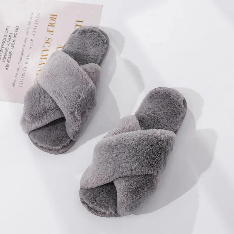 Custom Fluffy Slippers | Custom Bride Slippers | Fluffy Bridesmaid Slippers | Bride Slipper | Personalized Gift for a Best friend | Fluffy Slippers