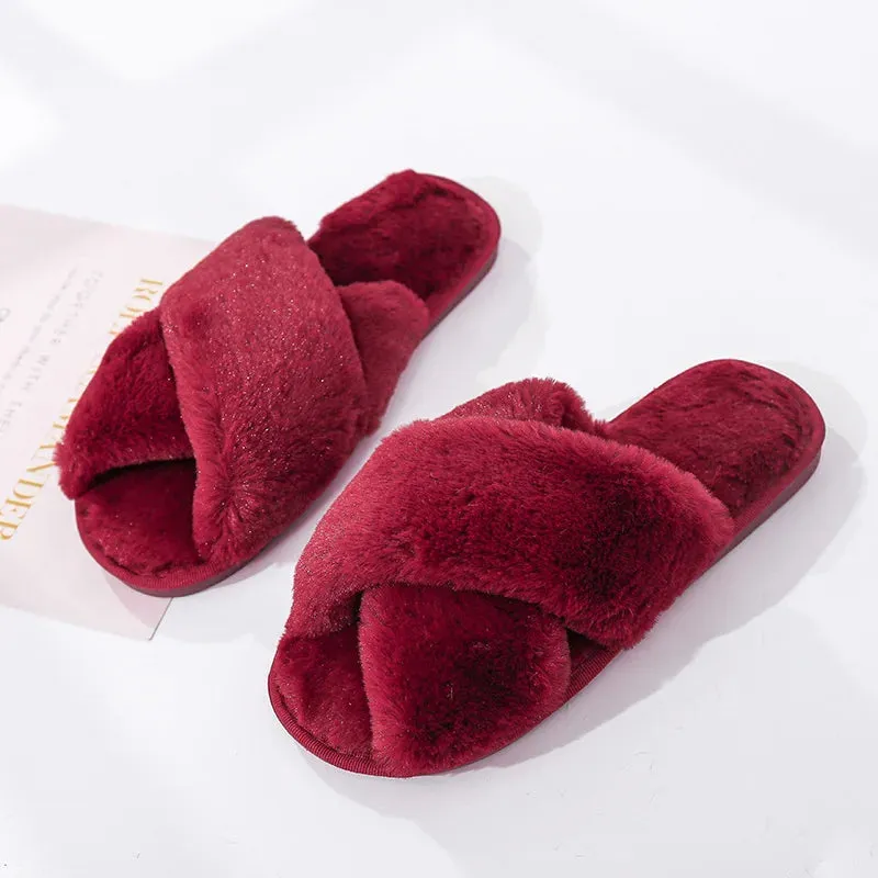 Custom Fluffy Slippers | Custom Bride Slippers | Fluffy Bridesmaid Slippers | Bride Slipper | Personalized Gift for a Best friend | Fluffy Slippers
