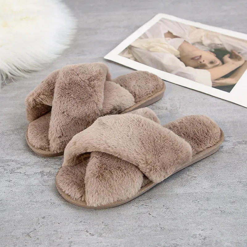 Custom Fluffy Slippers | Custom Bride Slippers | Fluffy Bridesmaid Slippers | Bride Slipper | Personalized Gift for a Best friend | Fluffy Slippers