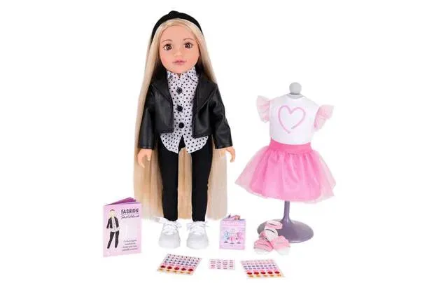 DesignaFriend Connie Fashion Designer Doll - 18inch/46cm