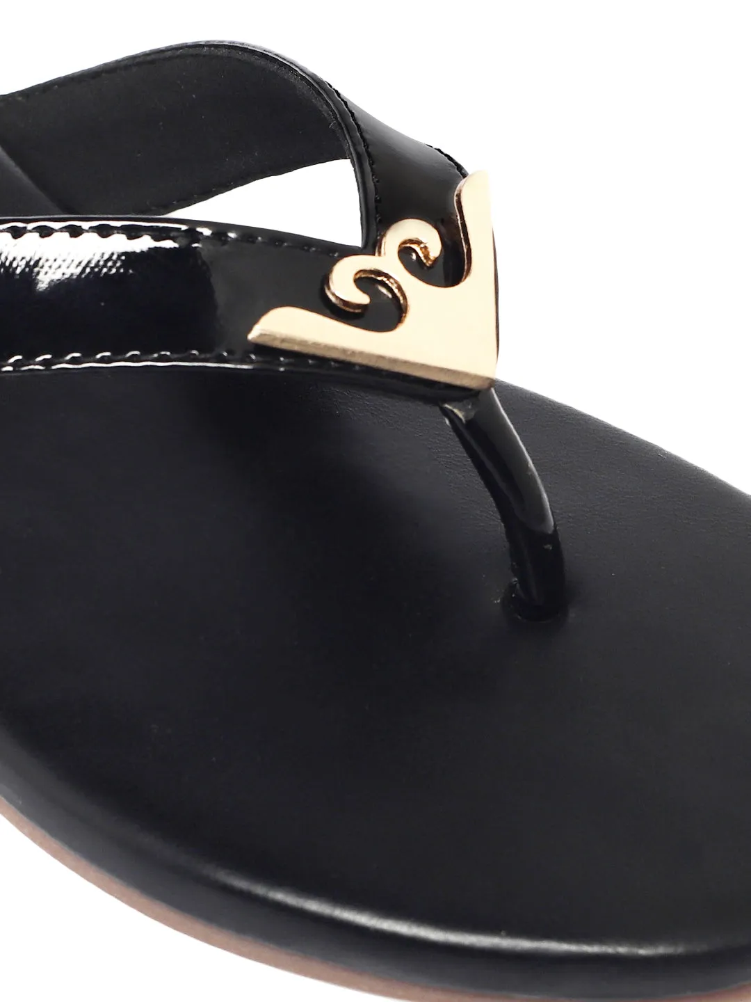 Elaina Black Flats