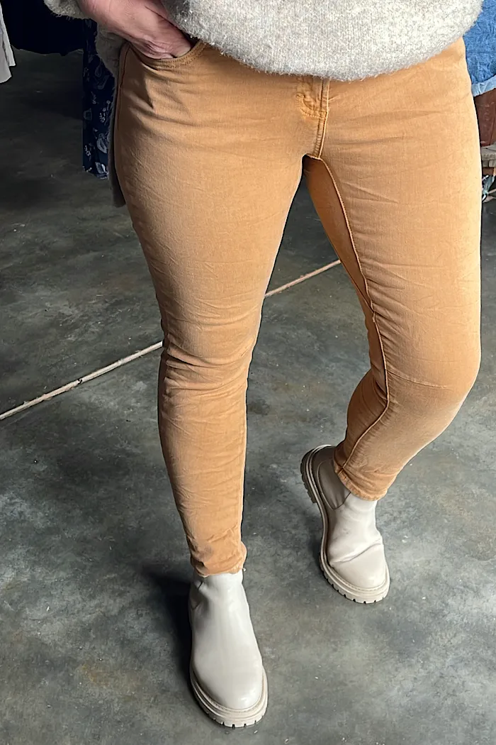 EMMA STRETCH JEANS - CAMELLO