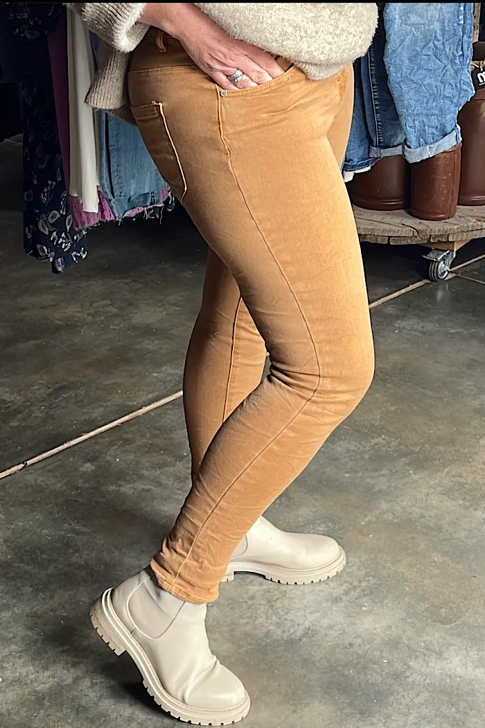 EMMA STRETCH JEANS - CAMELLO