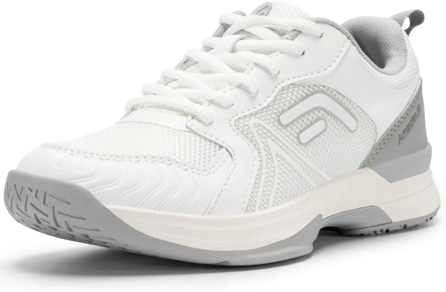FitVille Wide Pickleball Shoes for Women Cloud-Like Lightweight Womens Tennis Shoes with Arch Support, Wide Toe Box Breathable Court Shoes for Racketball, Badminton