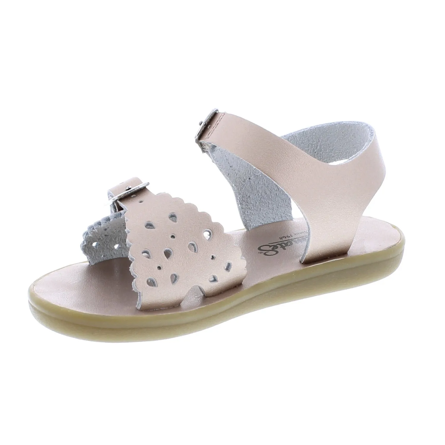 Footmates Eco-Ariel | Rose Gold Microfiber Little Kids Sandals