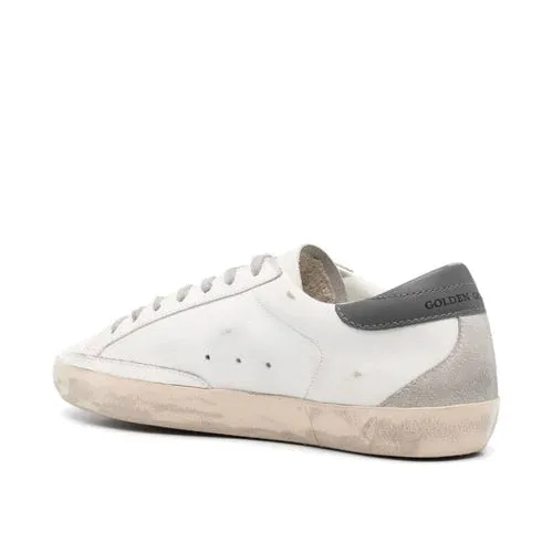 Golden Goose Super Star Leather Sneaker White, Ice & Dark Grey men