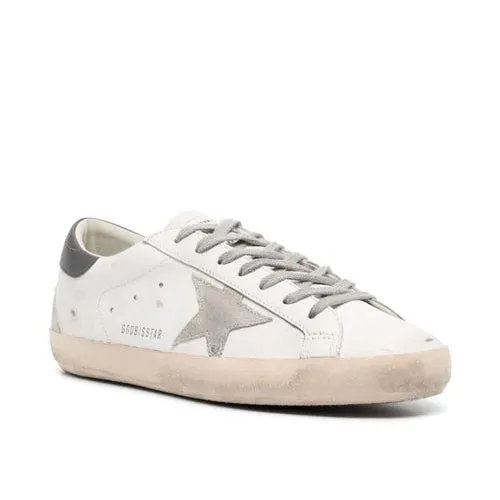 Golden Goose Super Star Leather Sneaker White, Ice & Dark Grey men
