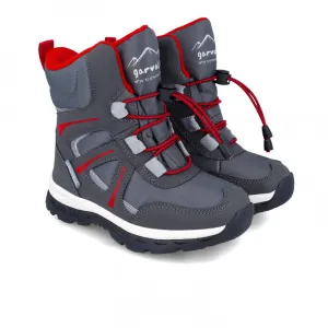 Gray and red snow boot Gray and red snow boot