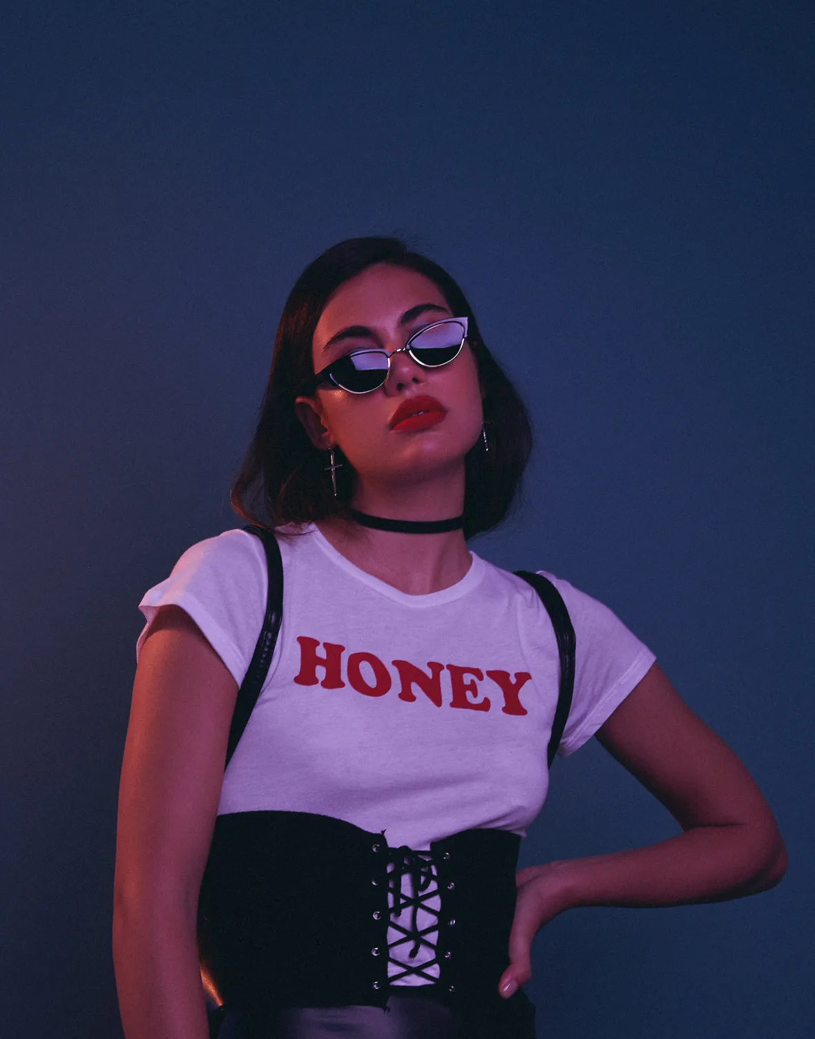 Half Frame Cat Eye Sunglasses