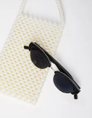 Half Frame Cat Eye Sunglasses