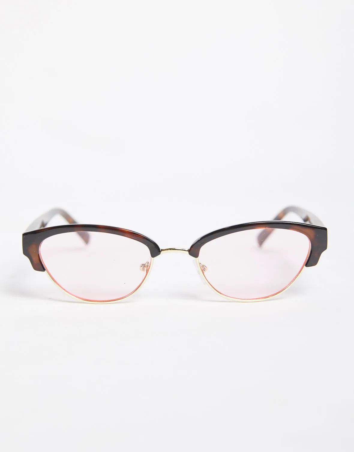 Half Frame Cat Eye Sunglasses
