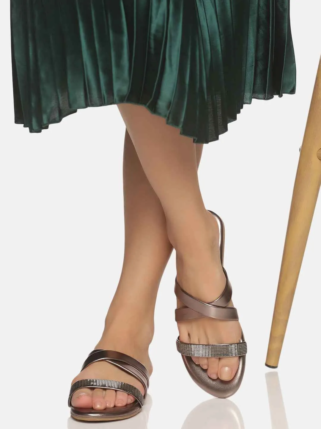 Ida Gun Metal Flats