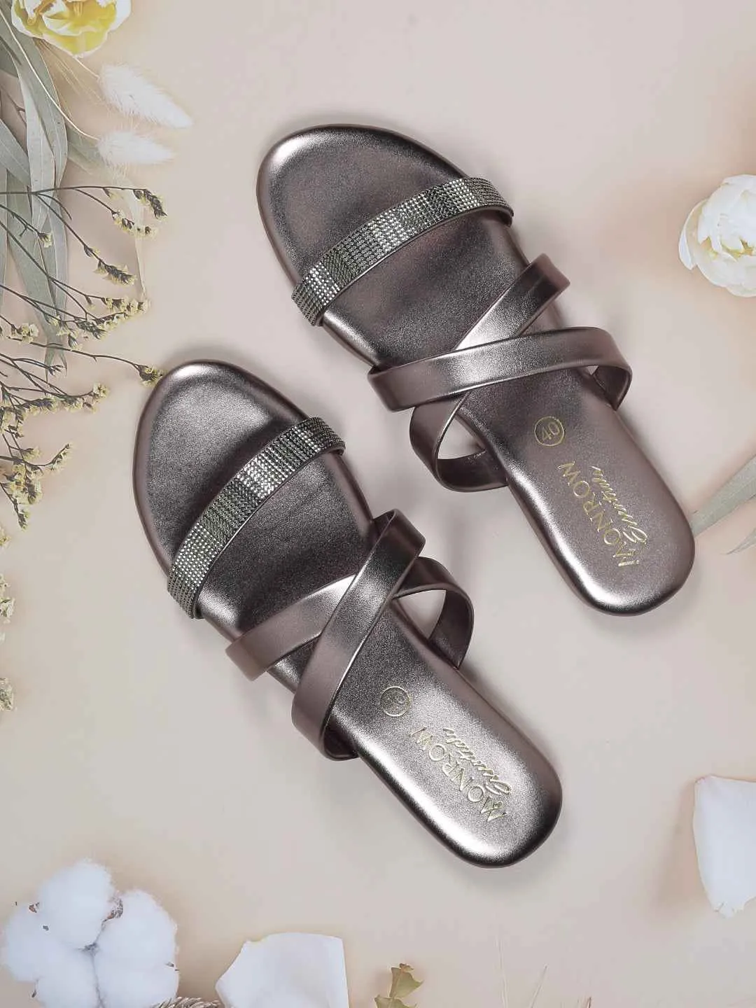 Ida Gun Metal Flats