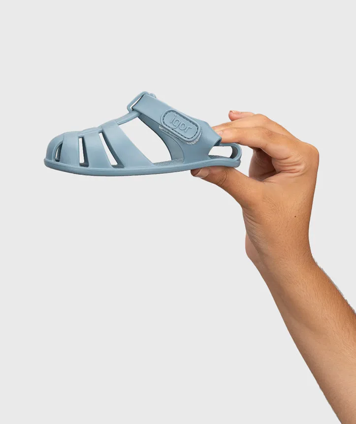 Igor Boy's and Girl's Nemo Solid Sandals, Oceano