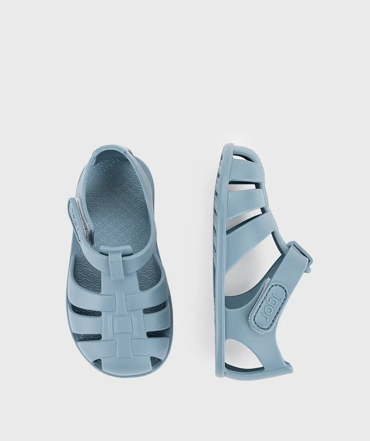 Igor Boy's and Girl's Nemo Solid Sandals, Oceano
