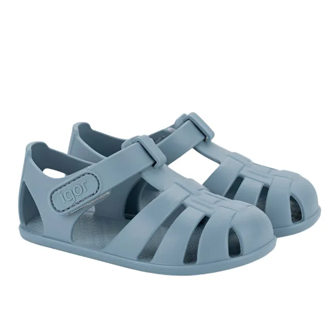 Igor Boy's and Girl's Nemo Solid Sandals, Oceano