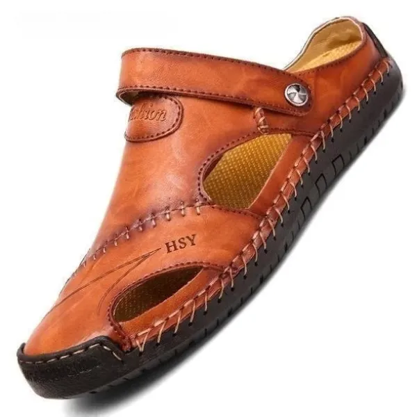 Ivor - Large Size Soft Leather Men's Breathable Outdoor Sandals
