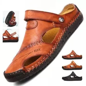 Ivor - Large Size Soft Leather Men's Breathable Outdoor Sandals