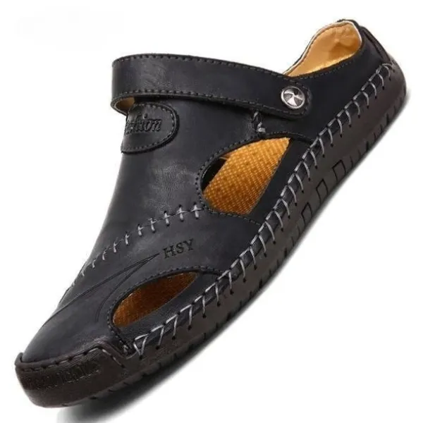 Ivor - Large Size Soft Leather Men's Breathable Outdoor Sandals