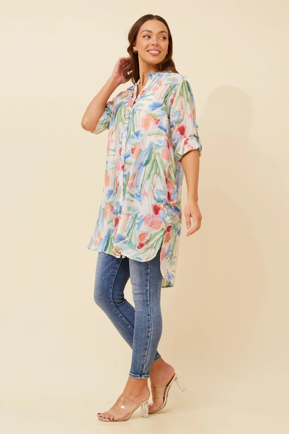 JANSON ABSTRACT PRINT SHIRT
